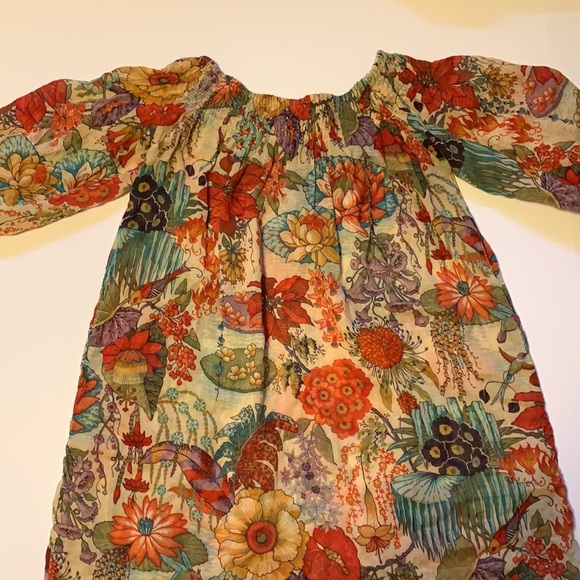 French Connection Sheer Chinoiserie Print Tunic - Women’s Size Small - Picture 3 of 6